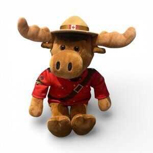 RCMP FOUNDATION Plush Moose Red Serge Royal Canadian Mounted Police 11"